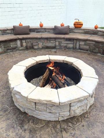 New Fire Pit at Romeo, Michigan Location